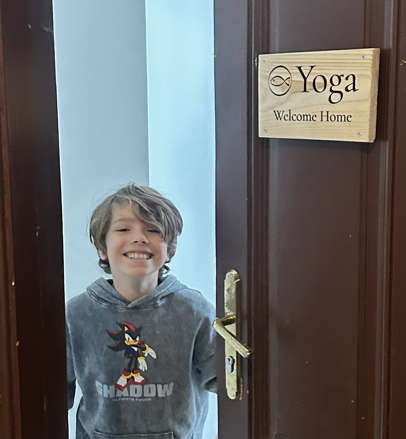 Yoga practitioners in meditation pose.