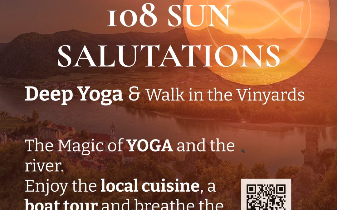 sun salutations workshop in the beautiful wachau region, best yoga