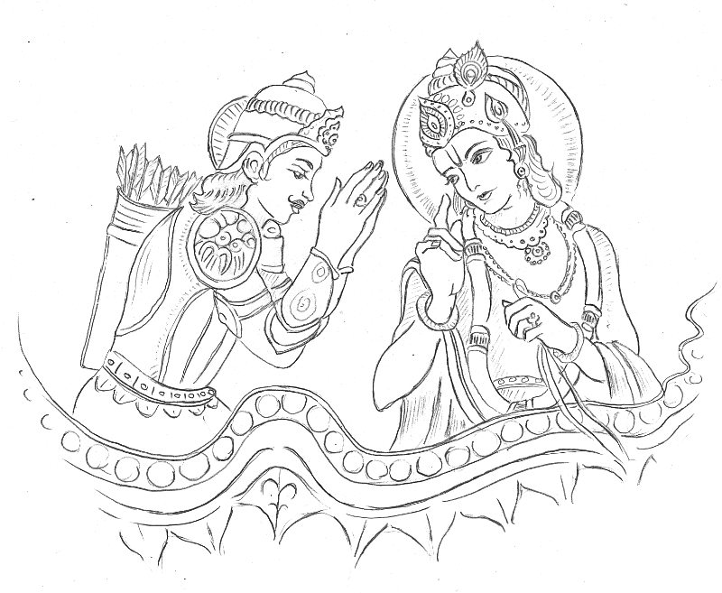Bhagavad Gita Krishna Arjuna